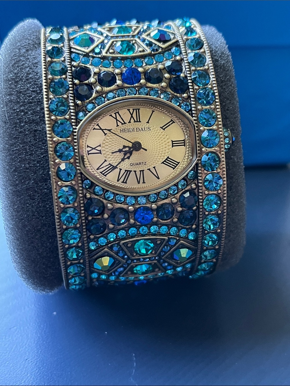 Heidi Daus Blue Gemstone Watch B10254 NIB